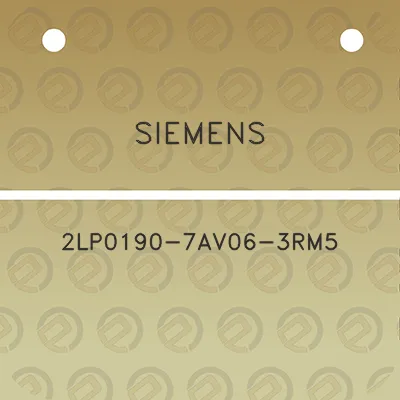 siemens-2lp0190-7av06-3rm5