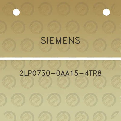 siemens-2lp0730-0aa15-4tr8