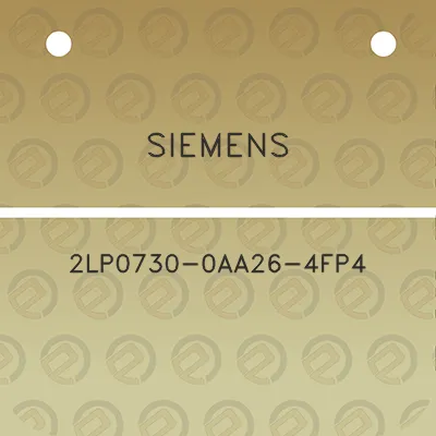 siemens-2lp0730-0aa26-4fp4