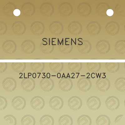 siemens-2lp0730-0aa27-2cw3