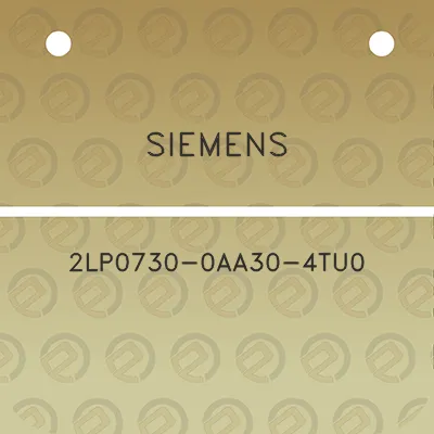 siemens-2lp0730-0aa30-4tu0