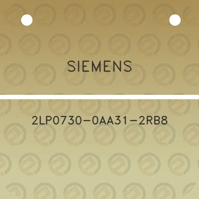 siemens-2lp0730-0aa31-2rb8