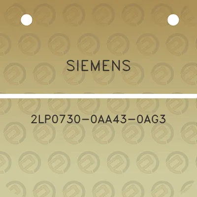 siemens-2lp0730-0aa43-0ag3