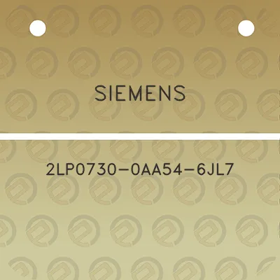 siemens-2lp0730-0aa54-6jl7