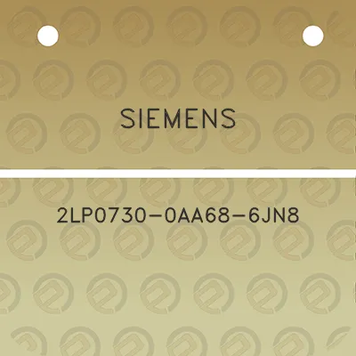 siemens-2lp0730-0aa68-6jn8