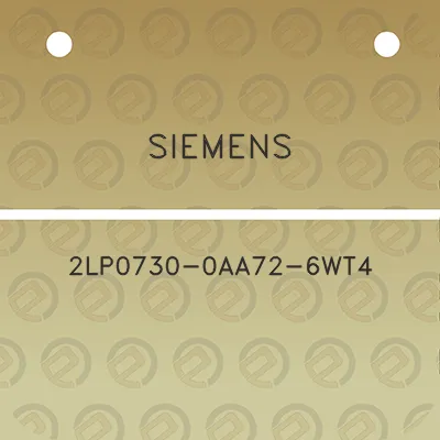 siemens-2lp0730-0aa72-6wt4