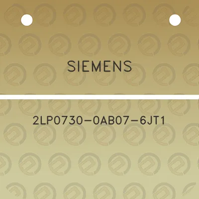 siemens-2lp0730-0ab07-6jt1