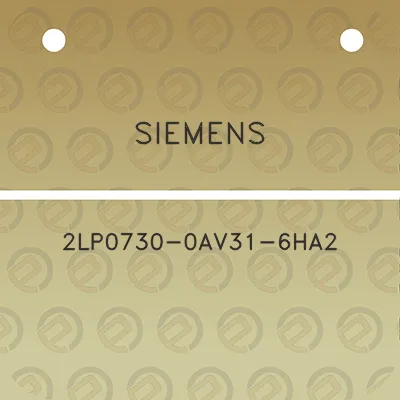 siemens-2lp0730-0av31-6ha2