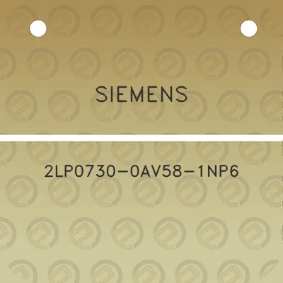 siemens-2lp0730-0av58-1np6