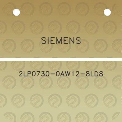 siemens-2lp0730-0aw12-8ld8