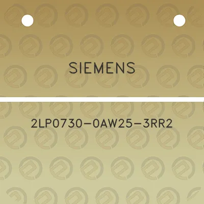 siemens-2lp0730-0aw25-3rr2