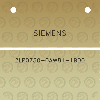 siemens-2lp0730-0aw81-1bd0