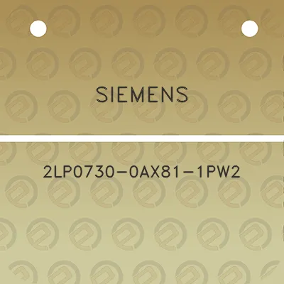 siemens-2lp0730-0ax81-1pw2