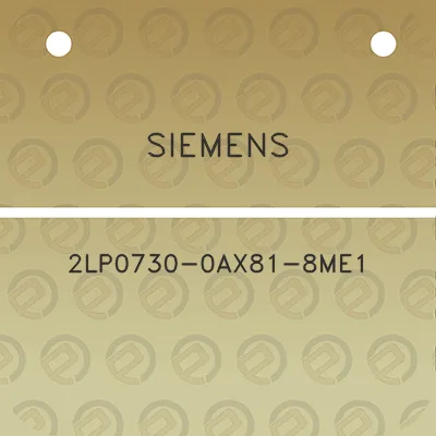 siemens-2lp0730-0ax81-8me1