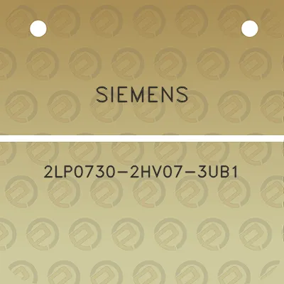 siemens-2lp0730-2hv07-3ub1