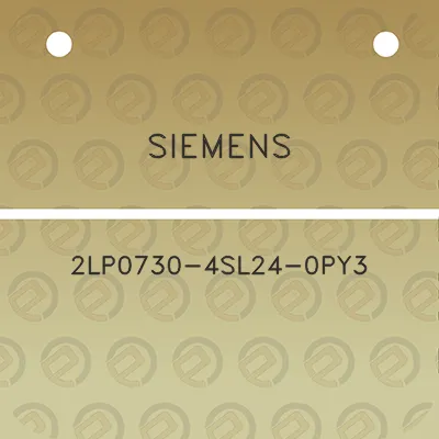 siemens-2lp0730-4sl24-0py3