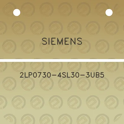 siemens-2lp0730-4sl30-3ub5