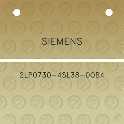 siemens-2lp0730-4sl38-0qb4