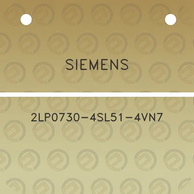 siemens-2lp0730-4sl51-4vn7