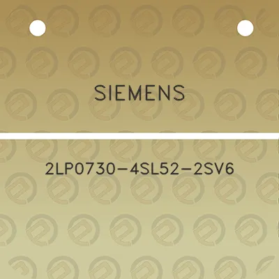 siemens-2lp0730-4sl52-2sv6