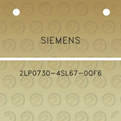 siemens-2lp0730-4sl67-0qf6