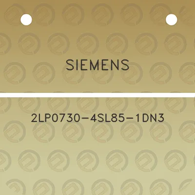 siemens-2lp0730-4sl85-1dn3