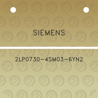 siemens-2lp0730-4sm03-6yn2