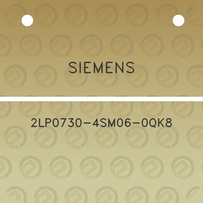 siemens-2lp0730-4sm06-0qk8