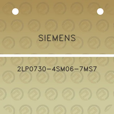 siemens-2lp0730-4sm06-7ms7