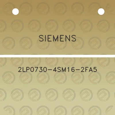 siemens-2lp0730-4sm16-2fa5