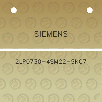 siemens-2lp0730-4sm22-5kc7