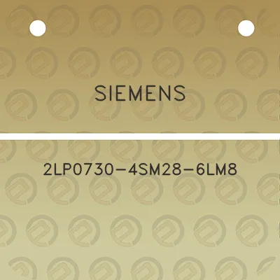 siemens-2lp0730-4sm28-6lm8