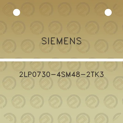 siemens-2lp0730-4sm48-2tk3