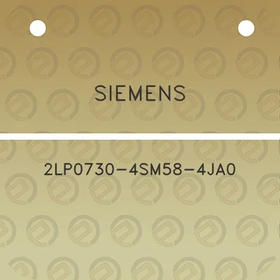 siemens-2lp0730-4sm58-4ja0