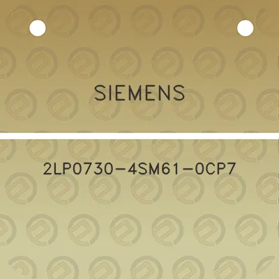 siemens-2lp0730-4sm61-0cp7