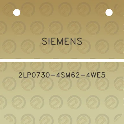 siemens-2lp0730-4sm62-4we5