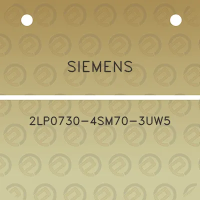 siemens-2lp0730-4sm70-3uw5