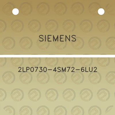 siemens-2lp0730-4sm72-6lu2