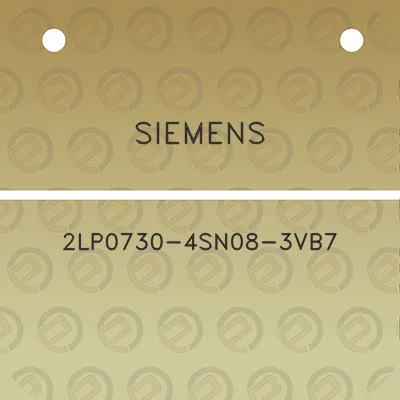 siemens-2lp0730-4sn08-3vb7