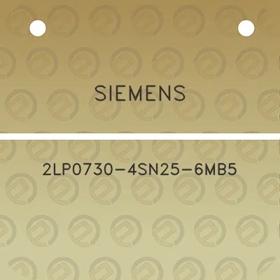 siemens-2lp0730-4sn25-6mb5