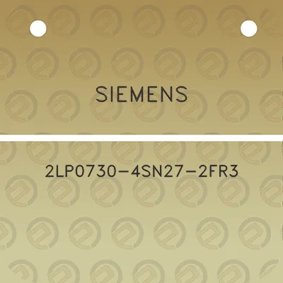 siemens-2lp0730-4sn27-2fr3