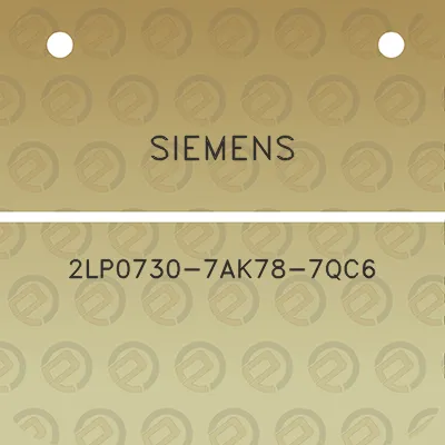 siemens-2lp0730-7ak78-7qc6