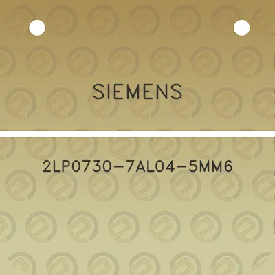 siemens-2lp0730-7al04-5mm6