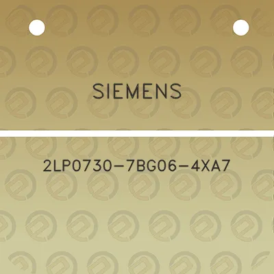 siemens-2lp0730-7bg06-4xa7