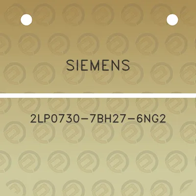 siemens-2lp0730-7bh27-6ng2