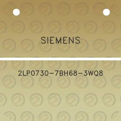 siemens-2lp0730-7bh68-3wq8