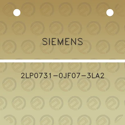 siemens-2lp0731-0jf07-3la2