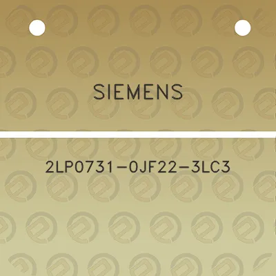 siemens-2lp0731-0jf22-3lc3