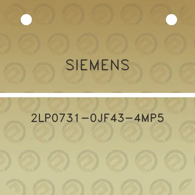 siemens-2lp0731-0jf43-4mp5