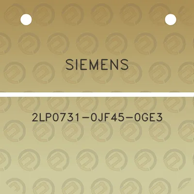 siemens-2lp0731-0jf45-0ge3